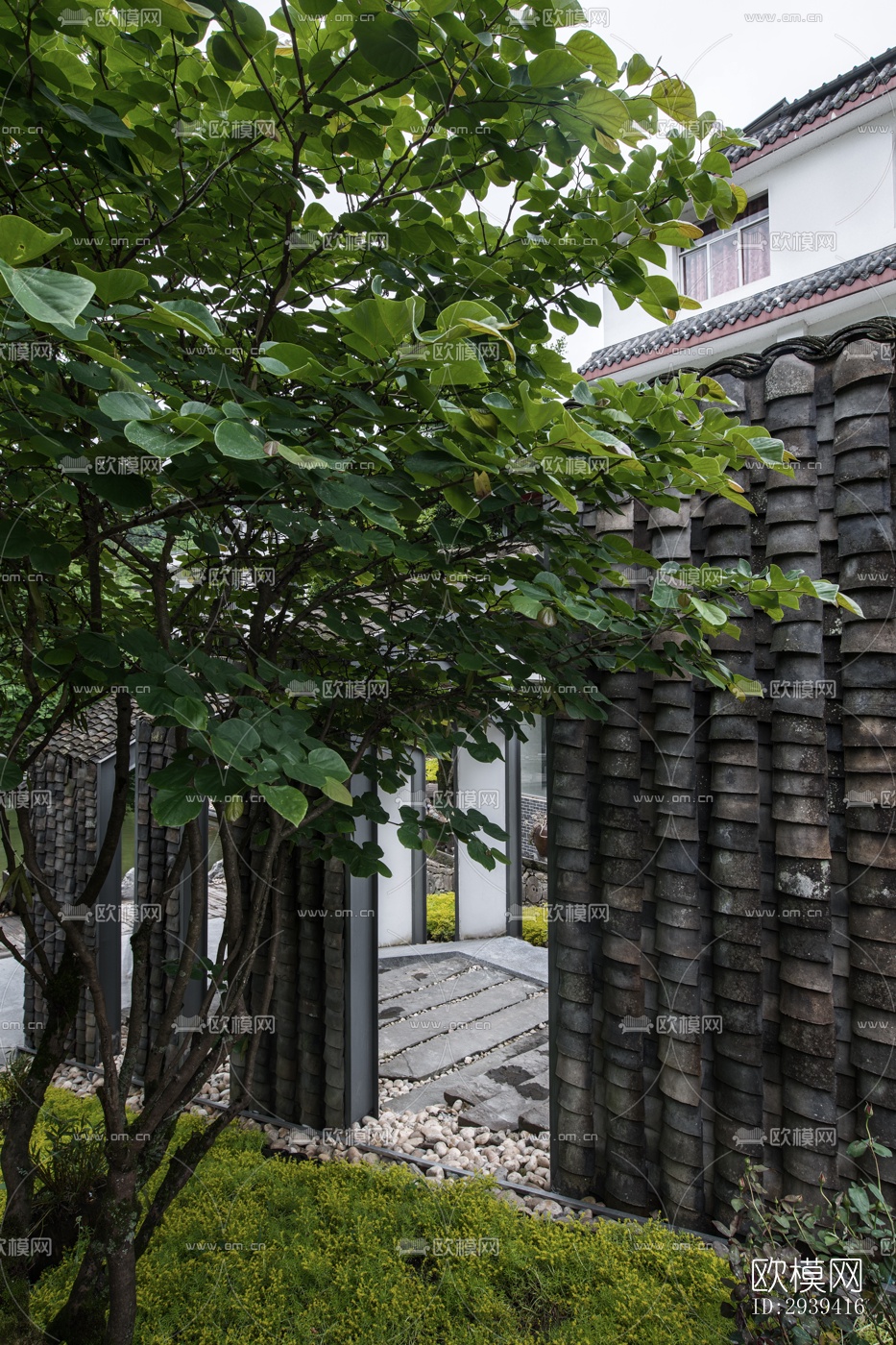 新中式酒店民宿效果图下载（渲染图8）