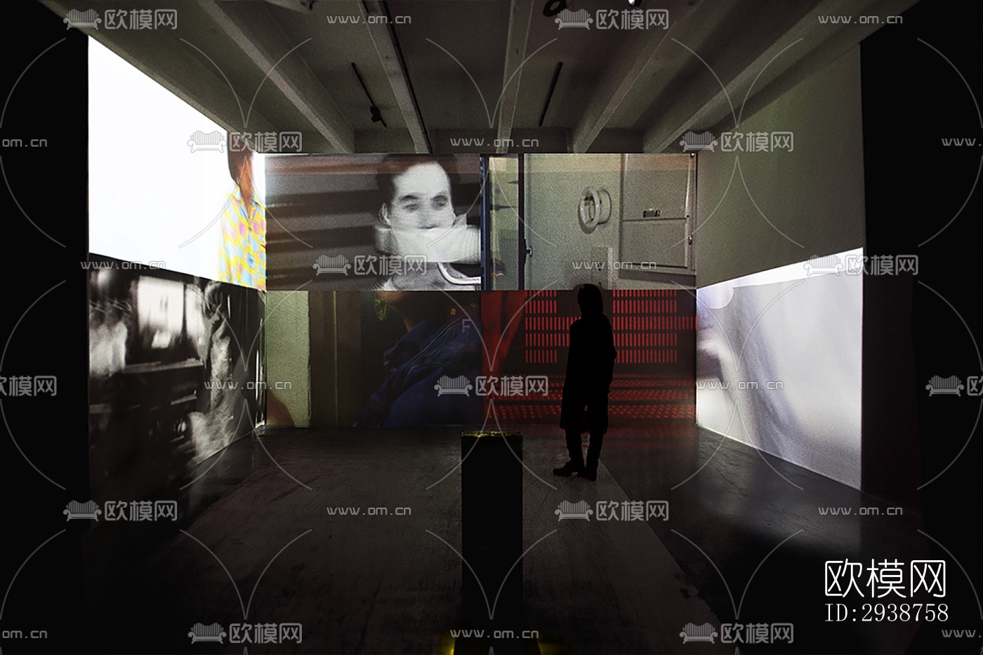 现代展览展厅效果图下载（渲染图16）