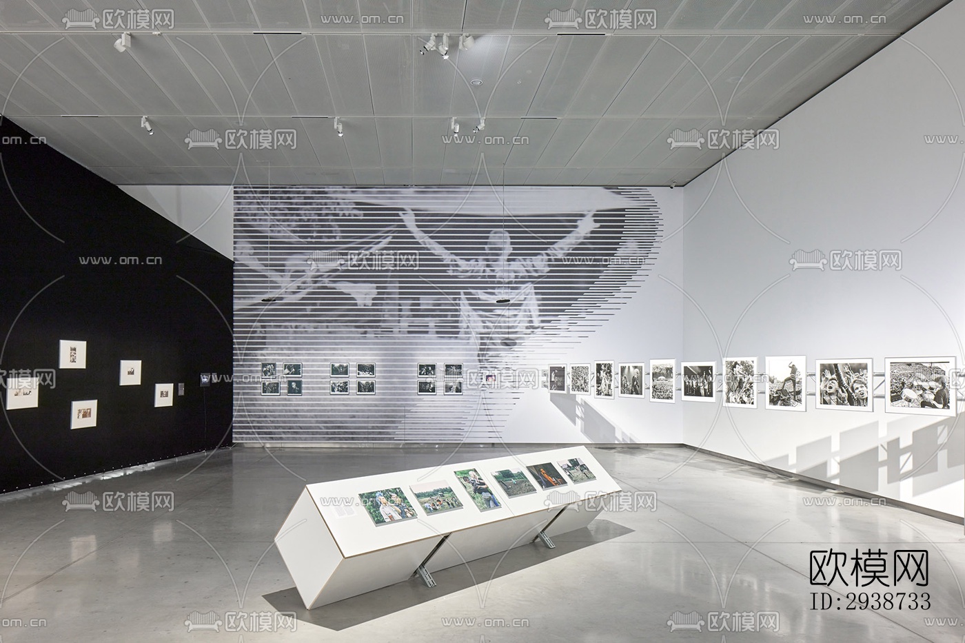 现代展览展厅效果图下载（渲染图5）