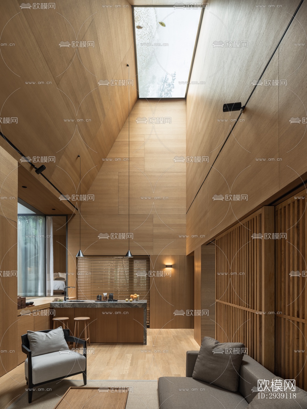 北欧酒店民宿效果图下载（渲染图9）