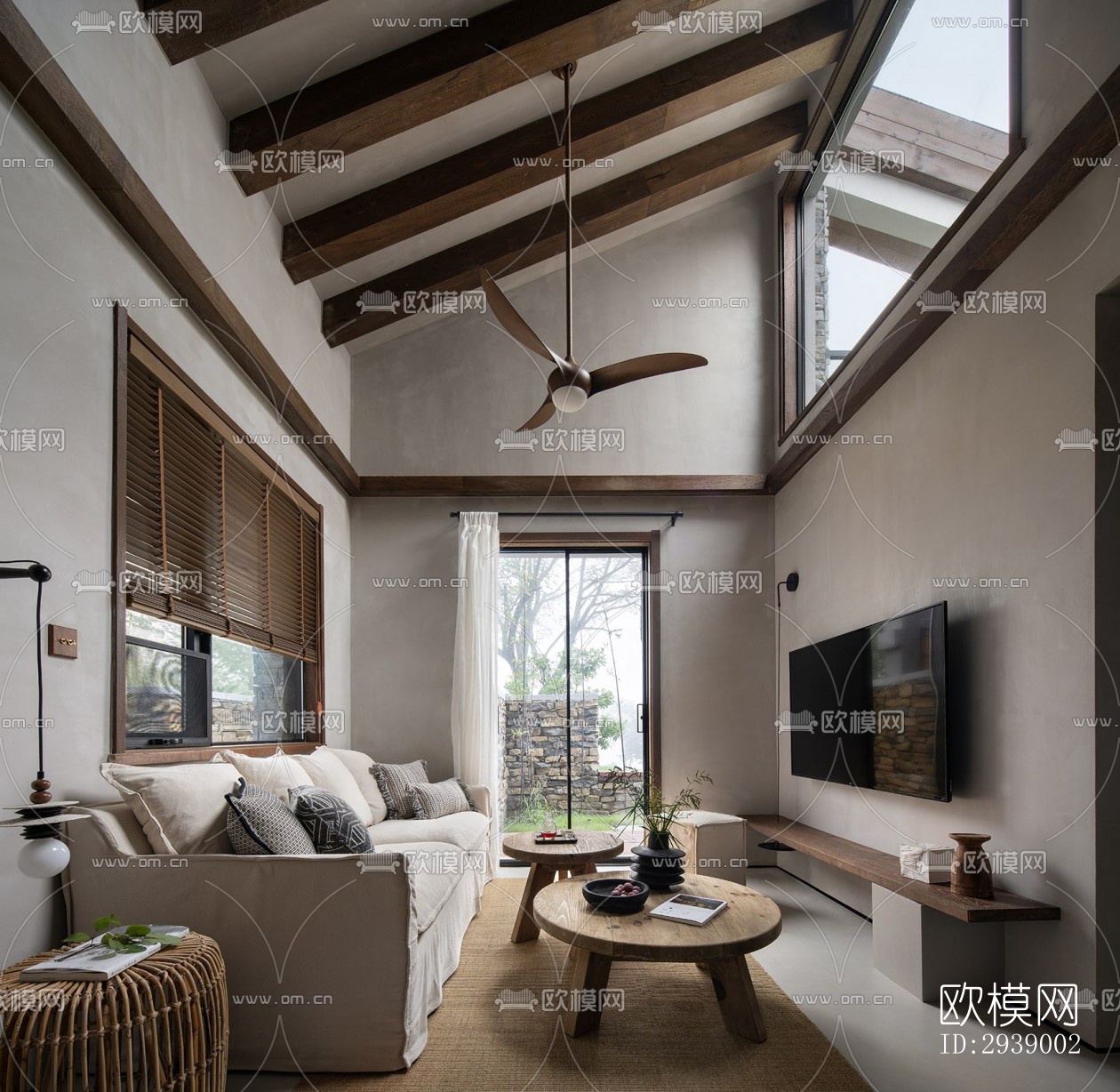 侘寂酒店民宿效果图下载（渲染图1）