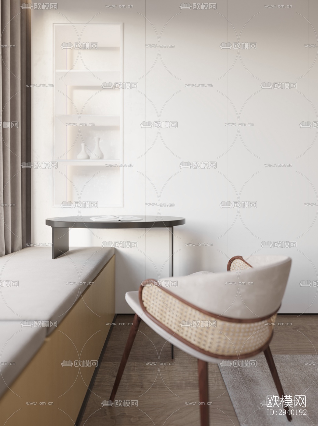 日式平层效果图下载（渲染图13）