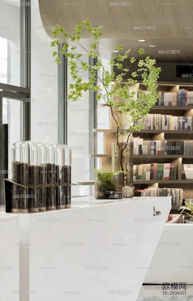 现代售楼处效果图下载（渲染图14）