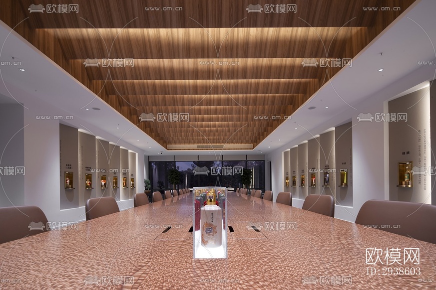 新中式展览展厅效果图下载(渲染图17)