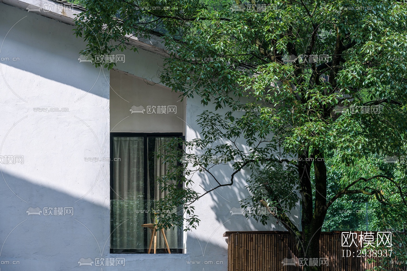 中式酒店民宿效果图下载（渲染图13）