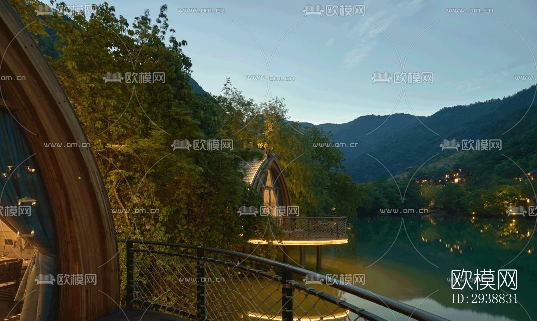 东南亚酒店民宿效果图下载（渲染图6）