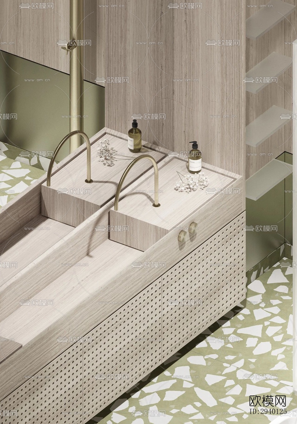 北欧平层效果图下载（渲染图2）