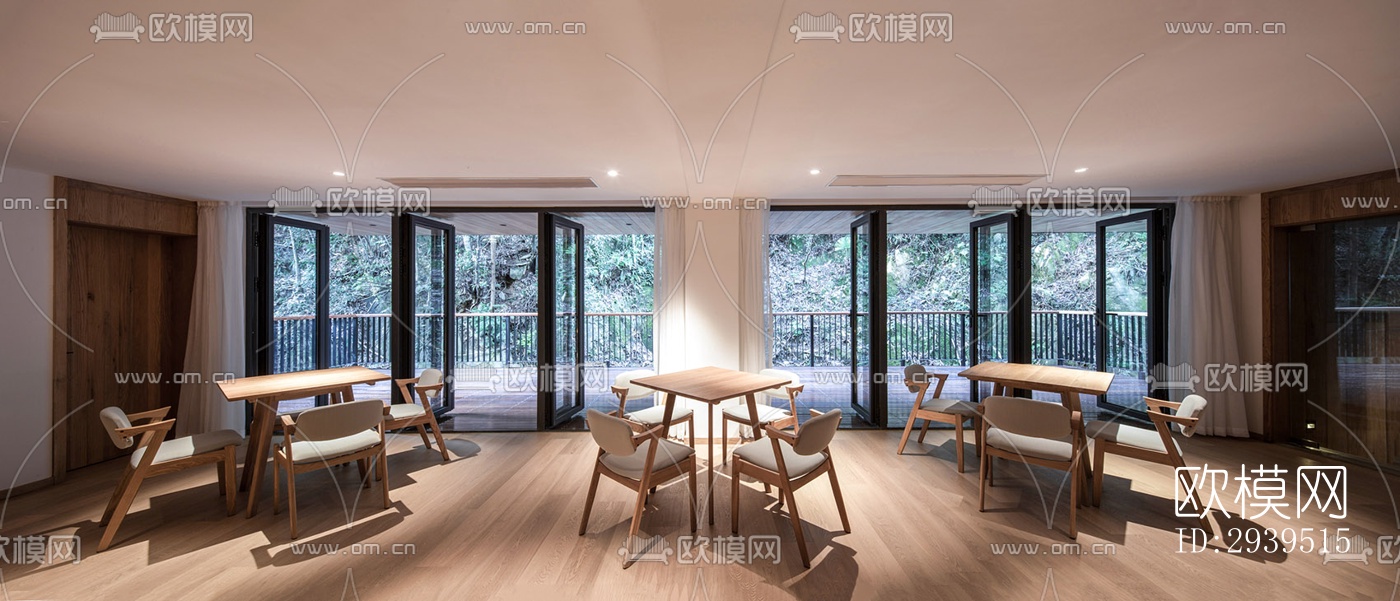 现代酒店民宿效果图下载（渲染图4）