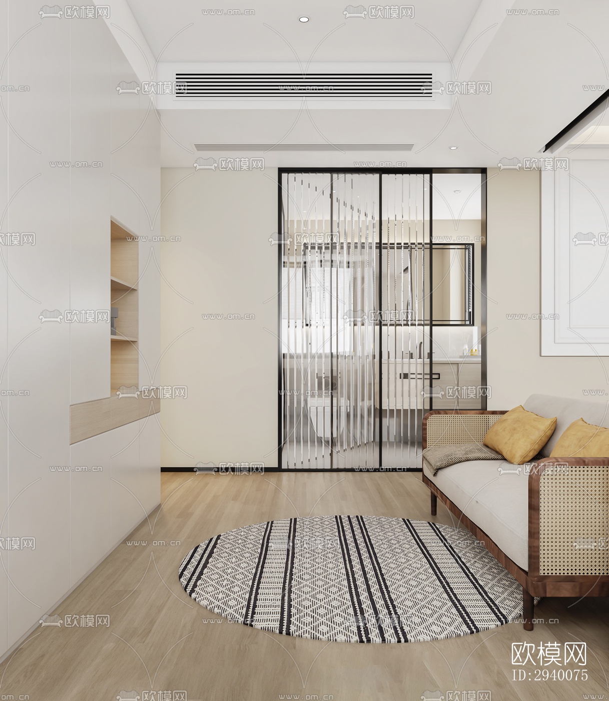 北欧平层效果图下载（渲染图1）