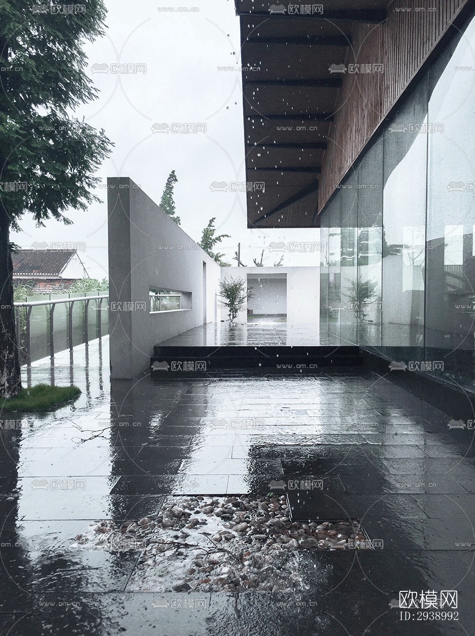 中式酒店民宿效果图下载（渲染图7）