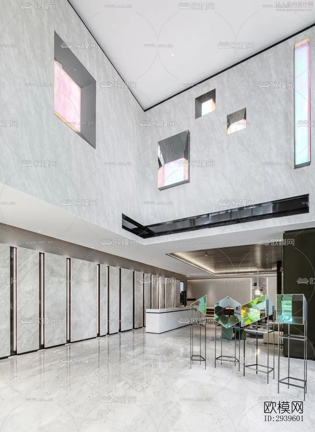 现代酒店民宿效果图下载（渲染图12）