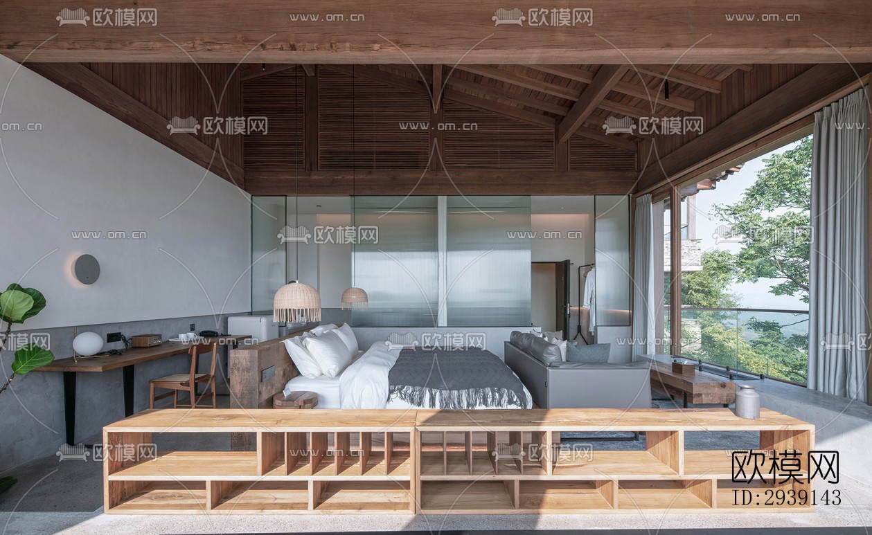 北欧酒店民宿效果图下载（渲染图10）