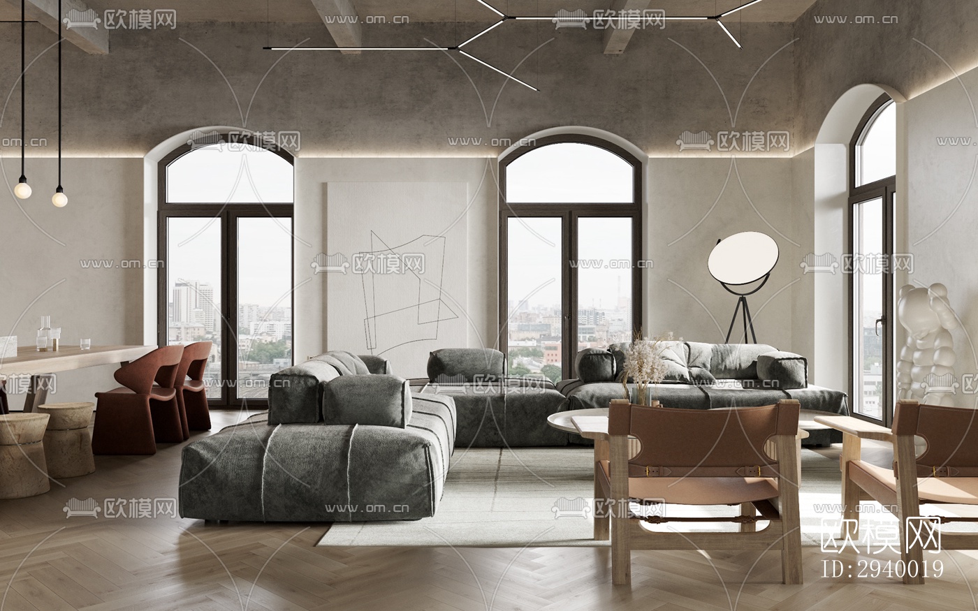 侘寂平层效果图下载（渲染图17）