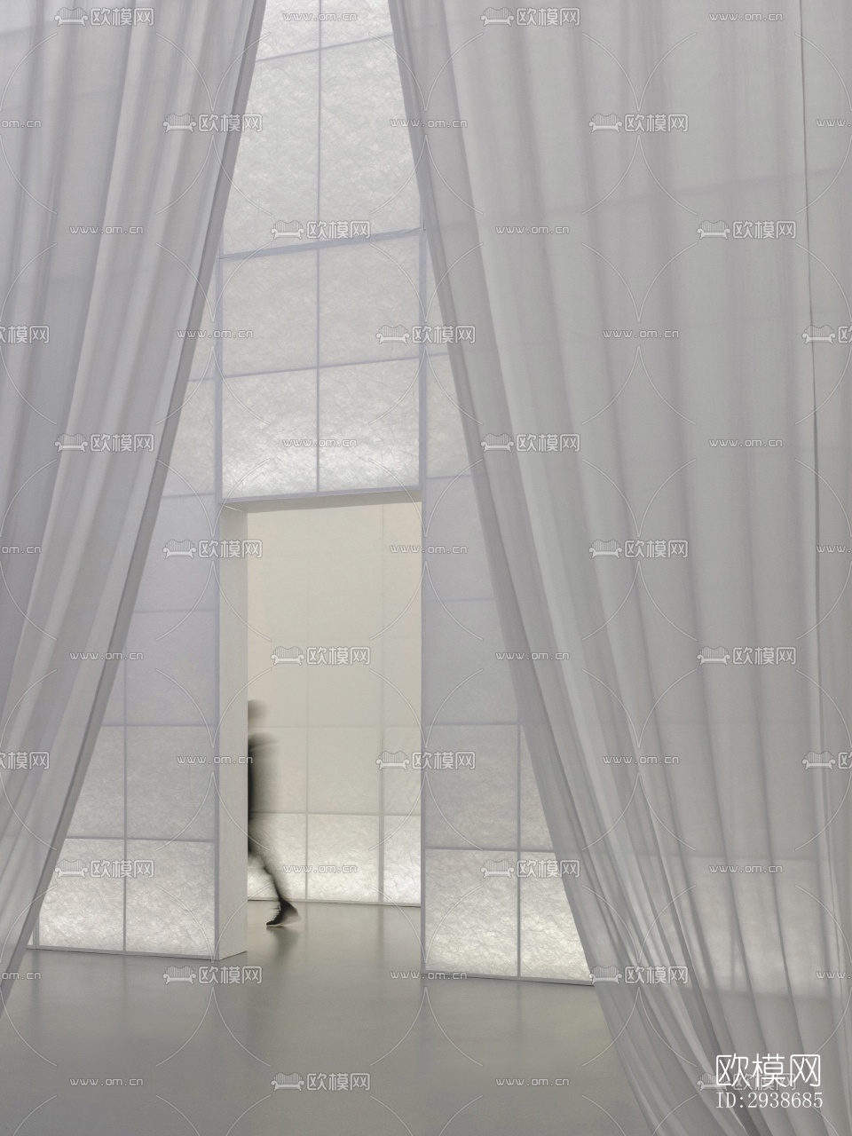 现代展览展厅效果图下载（渲染图9）