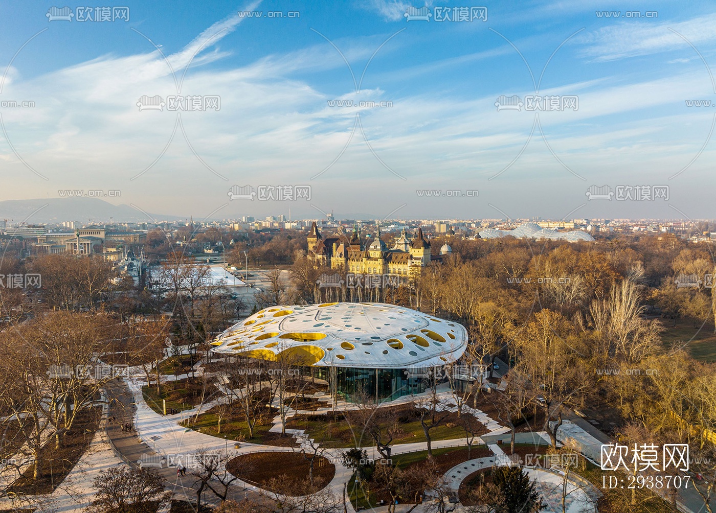 现代展览展厅效果图下载（渲染图1）