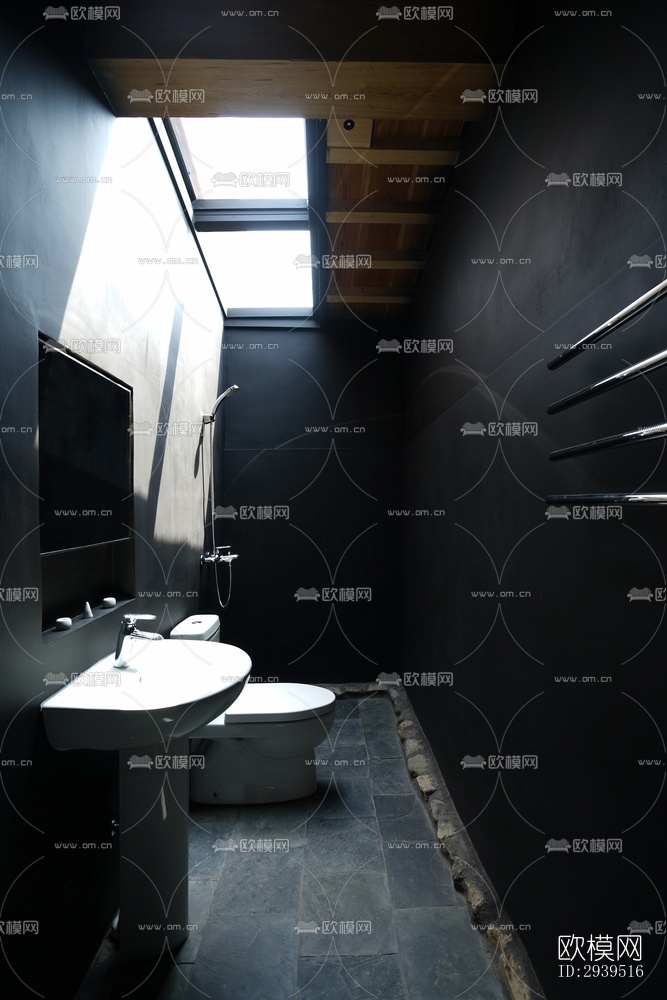 现代酒店民宿效果图下载（渲染图9）