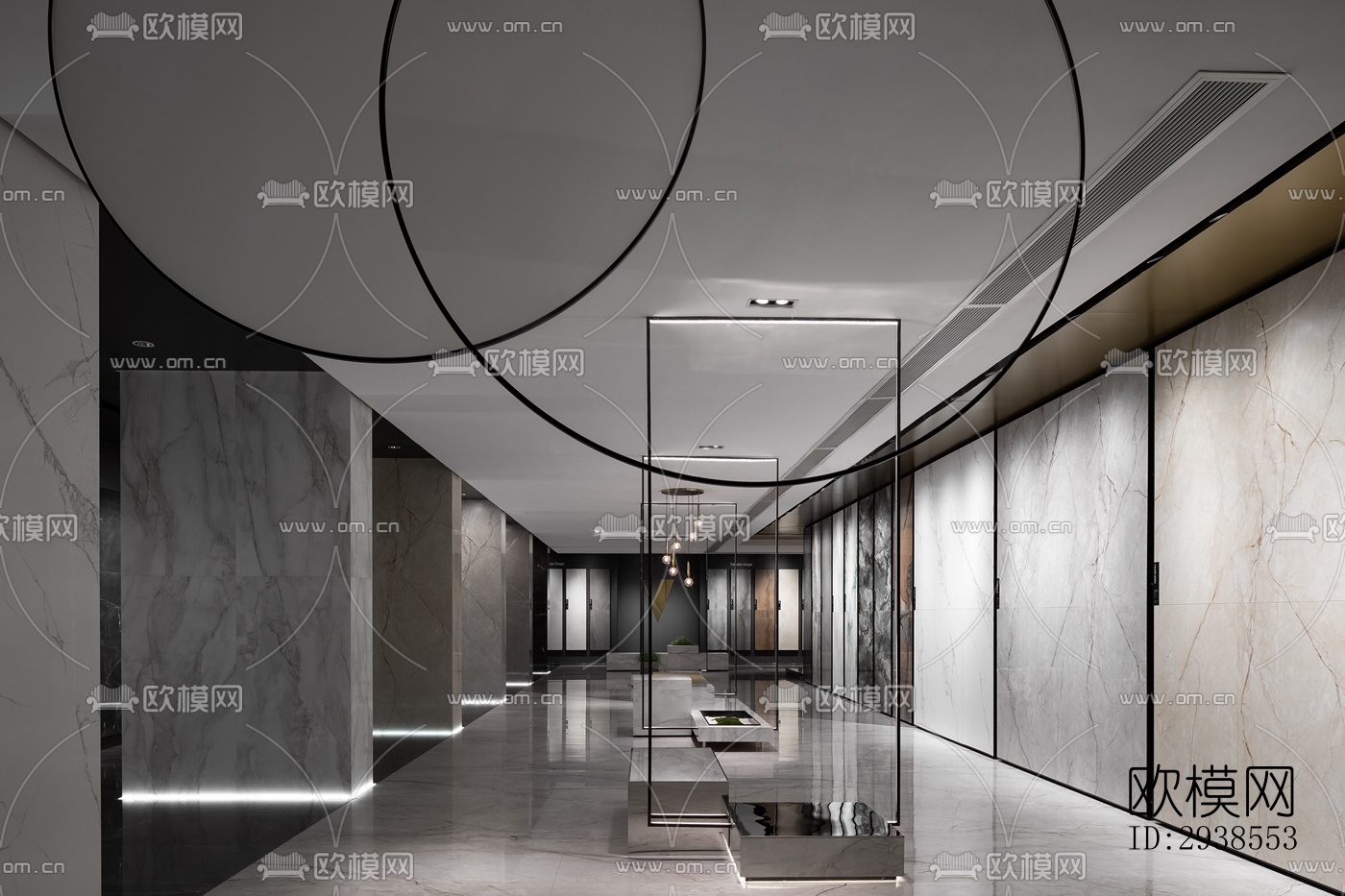 工业风展览展厅效果图下载（渲染图9）