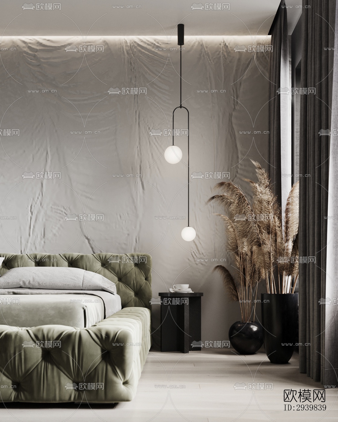 现代公寓效果图下载（渲染图10）