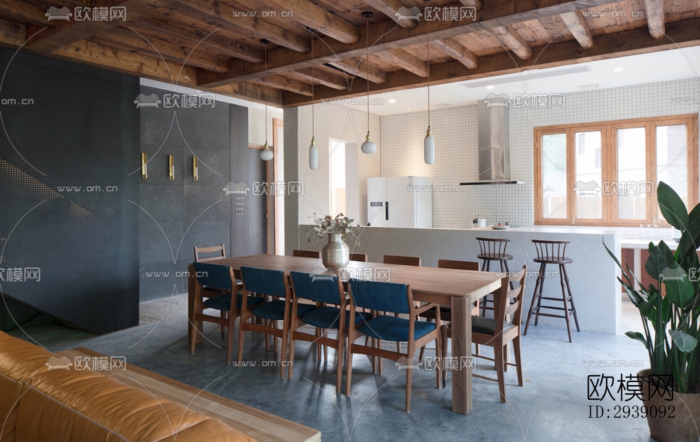 北欧酒店民宿效果图下载（渲染图3）