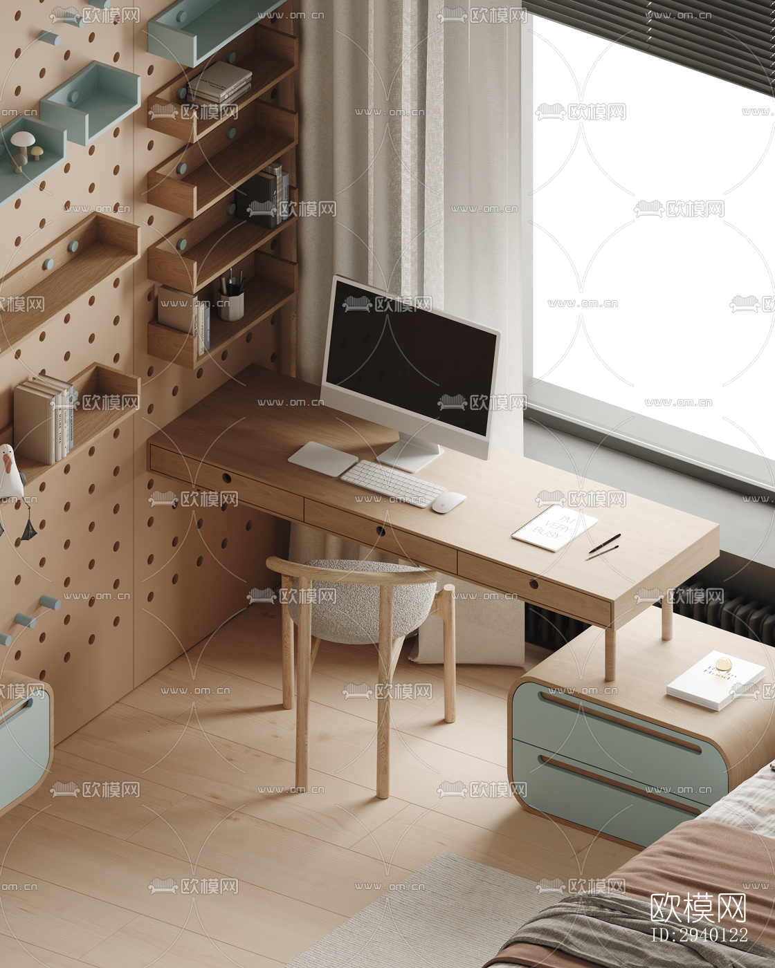 北欧平层效果图下载（渲染图19）