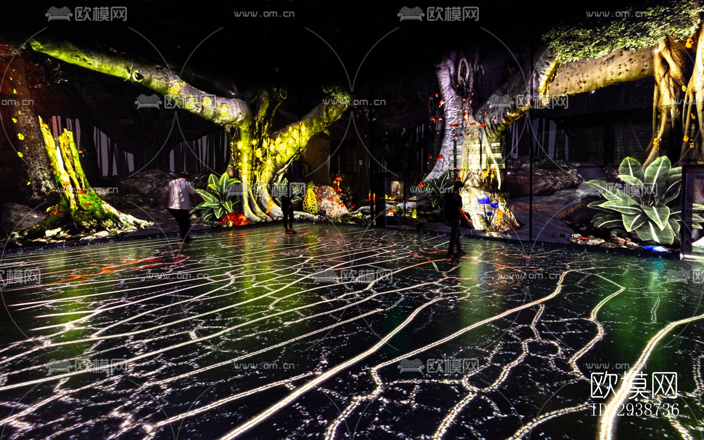 现代展览展厅效果图下载（渲染图4）