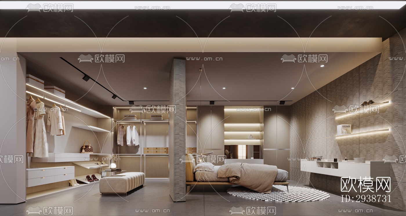 现代展览展厅效果图下载（渲染图18）