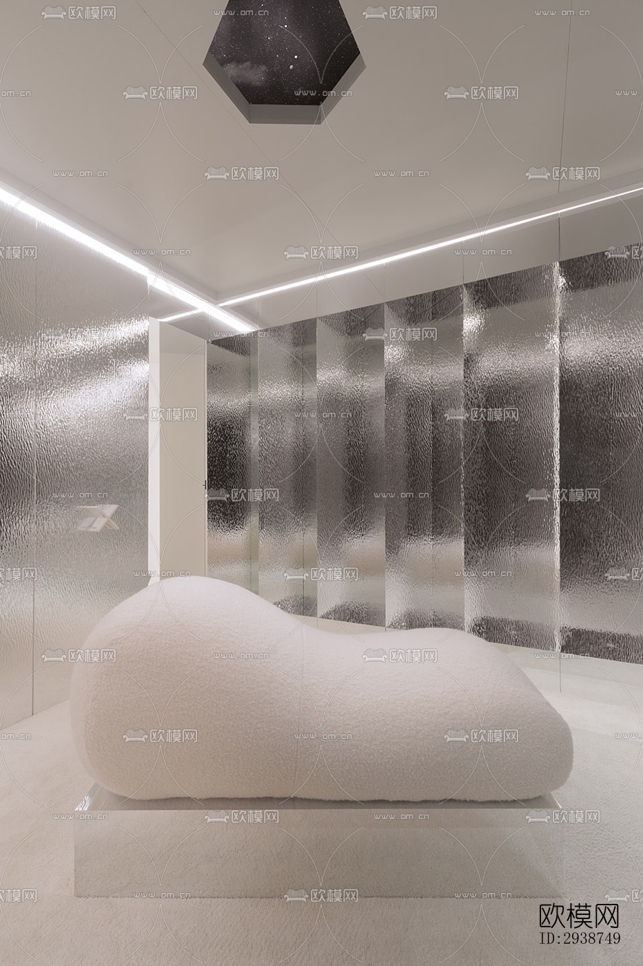 现代展览展厅效果图下载（渲染图2）