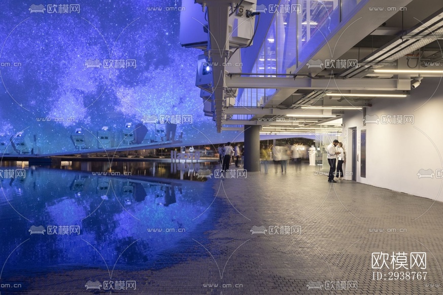 現(xiàn)代展覽展廳效果圖下載(渲染圖13)