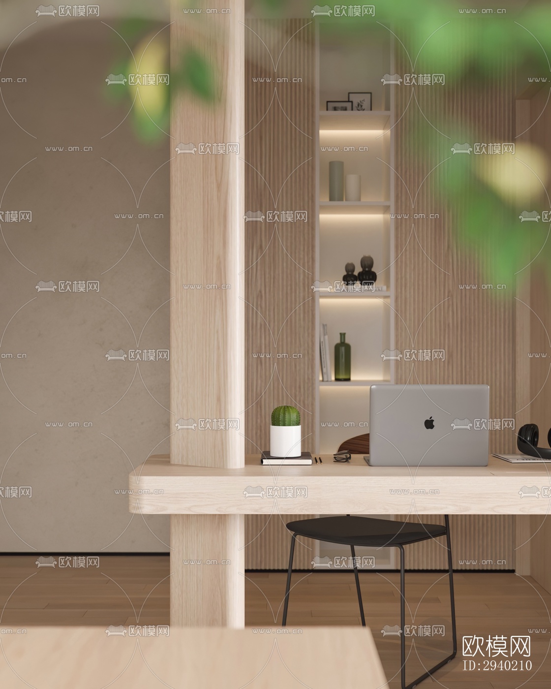 日式平层效果图下载（渲染图11）