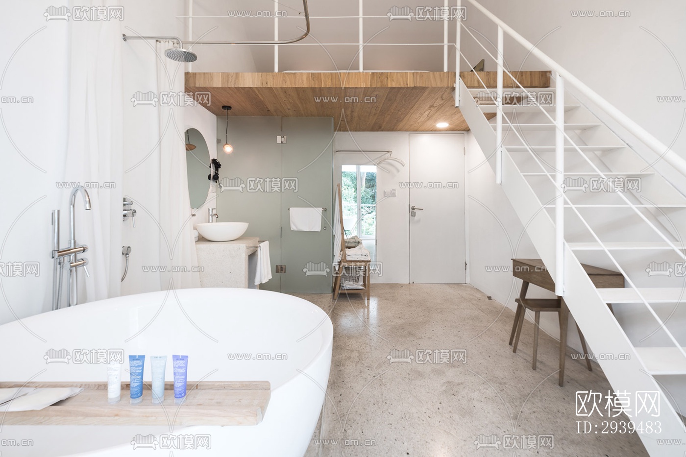 现代酒店民宿效果图下载（渲染图7）