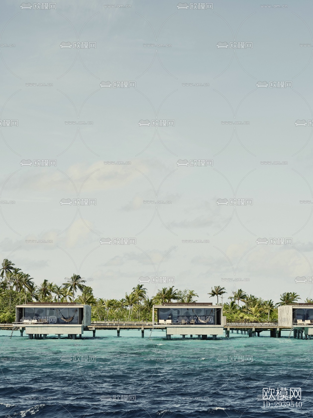 现代酒店民宿效果图下载（渲染图7）