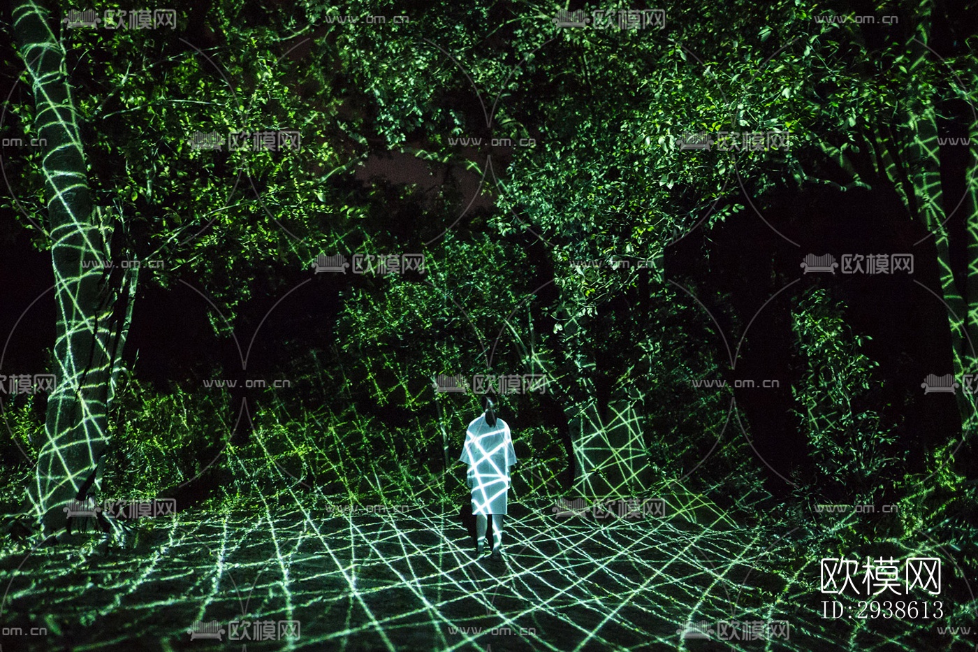 日式展览展厅效果图下载（渲染图18）