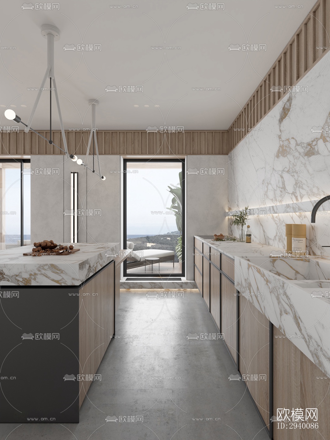 北欧平层效果图下载（渲染图1）