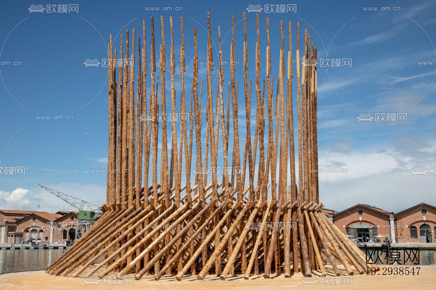 工业风展览展厅效果图下载（渲染图12）