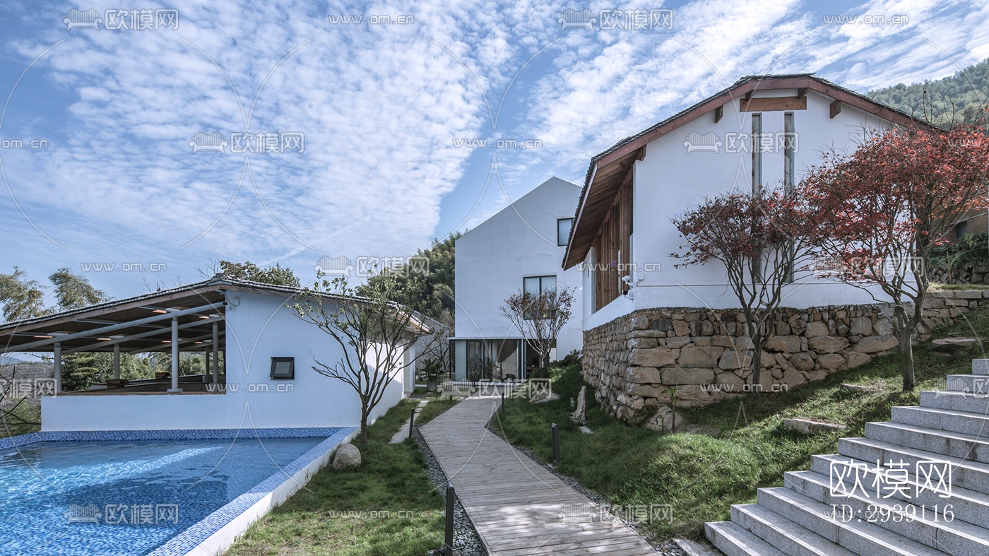 北欧酒店民宿效果图下载（渲染图1）