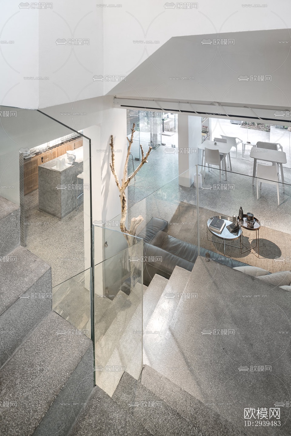 现代酒店民宿效果图下载（渲染图12）