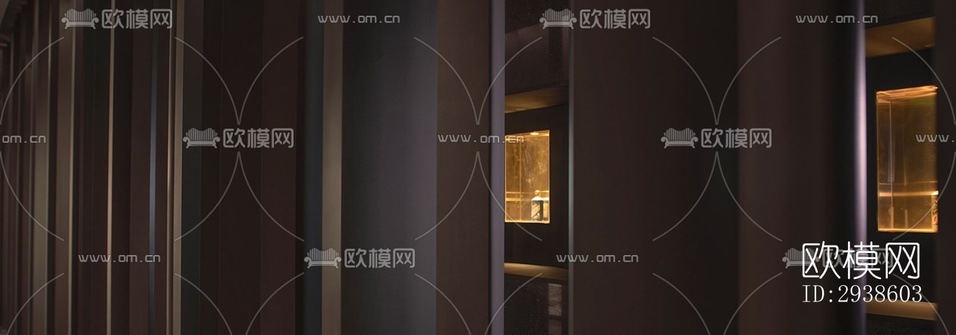 新中式展览展厅效果图下载(渲染图12)