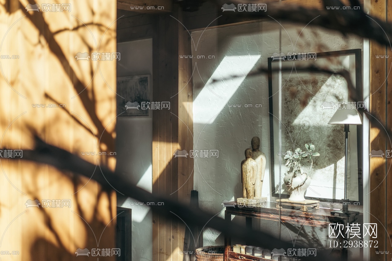 中式酒店民宿效果图下载（渲染图9）