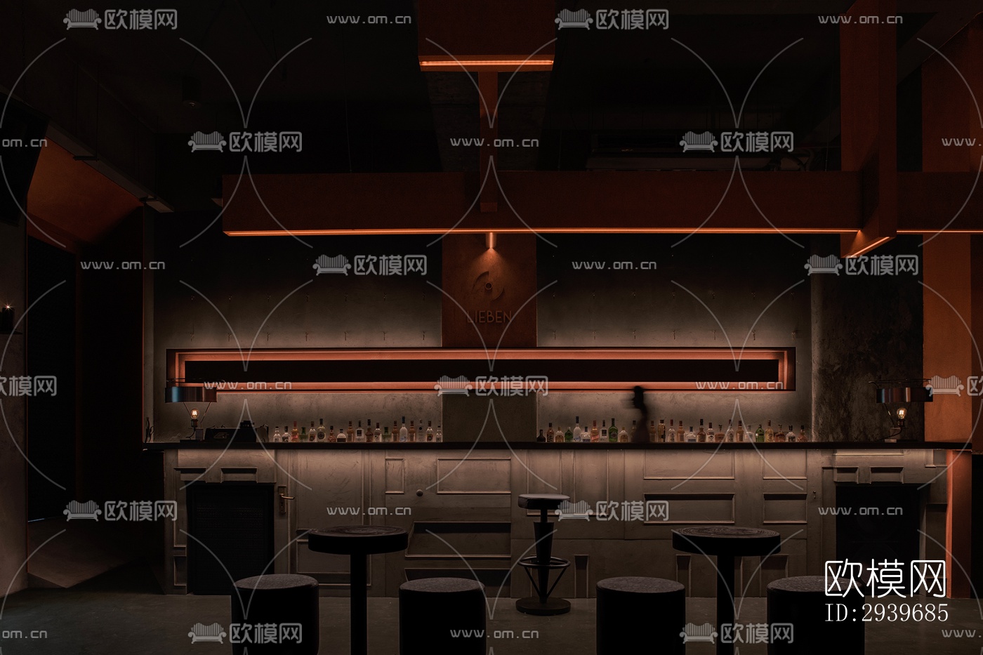中古风酒吧效果图下载（渲染图12）