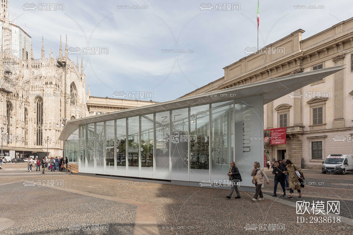 法式展览展厅效果图下载（渲染图12）