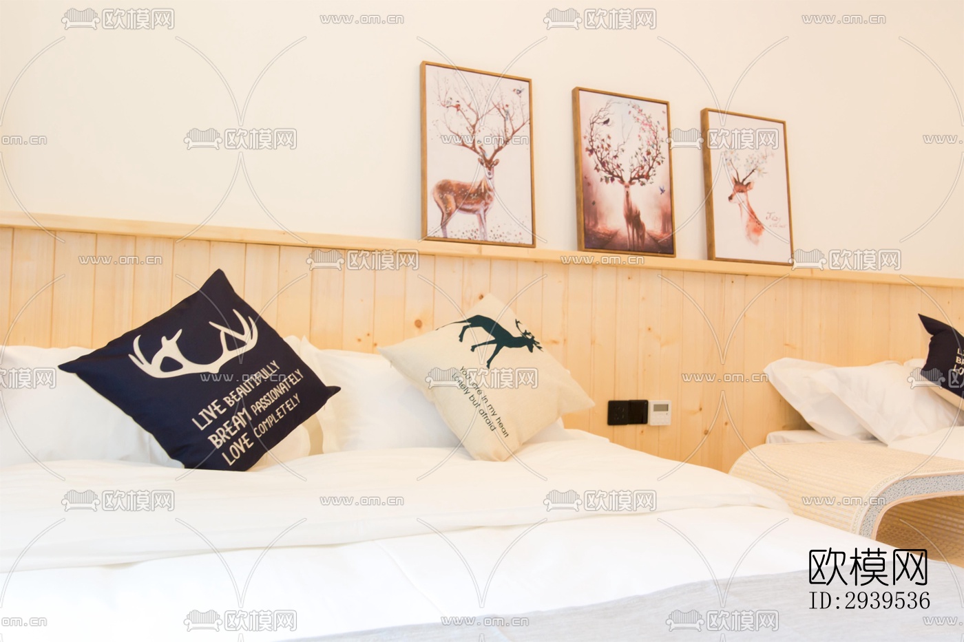 现代酒店民宿效果图下载（渲染图1）