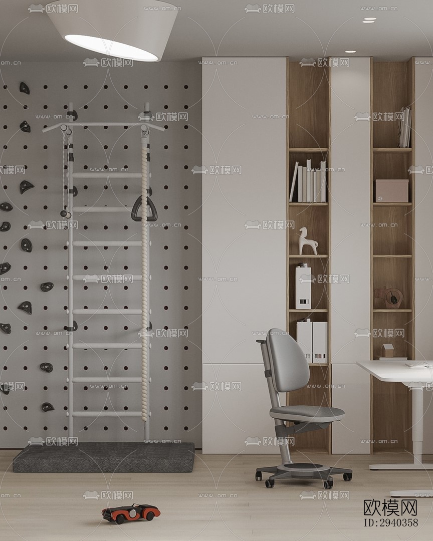 现代平层效果图下载（渲染图15）