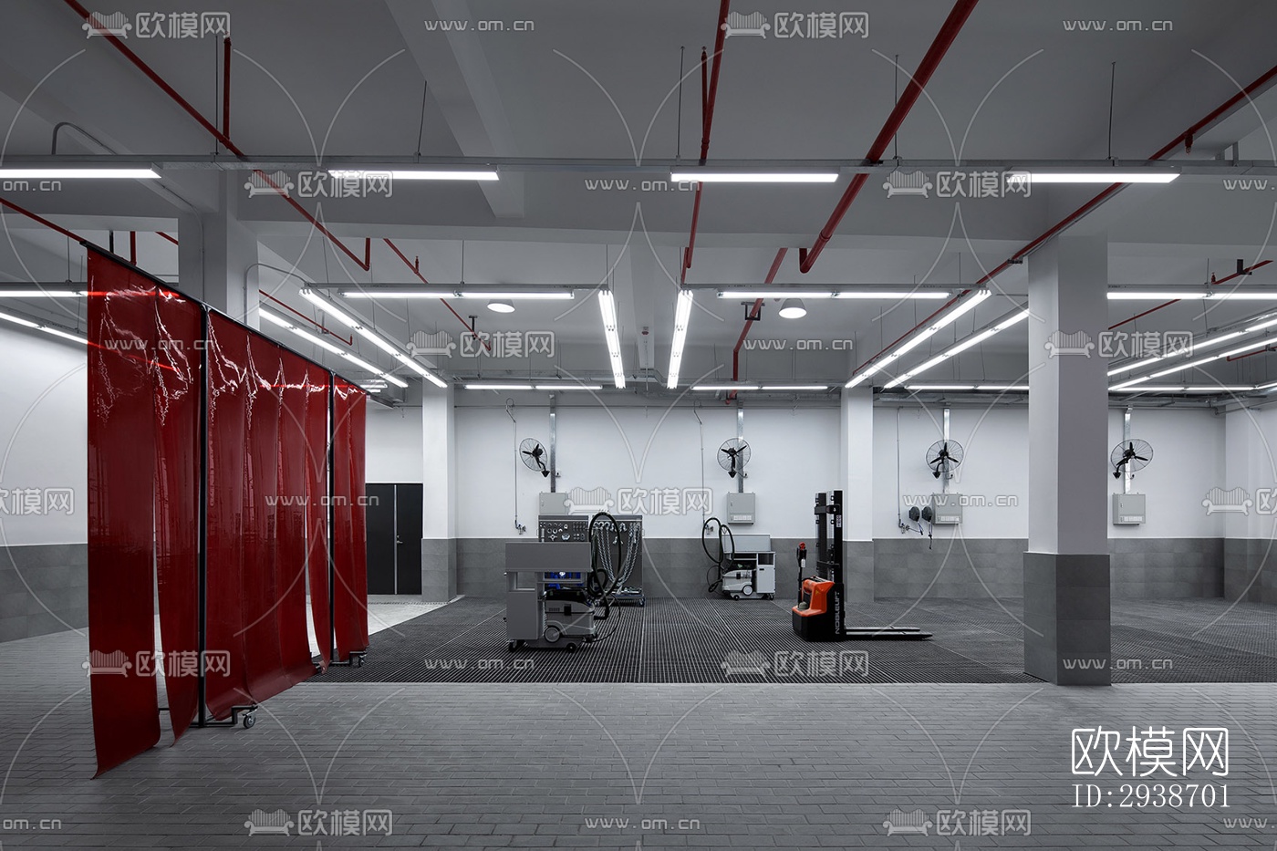 现代展览展厅效果图下载（渲染图11）