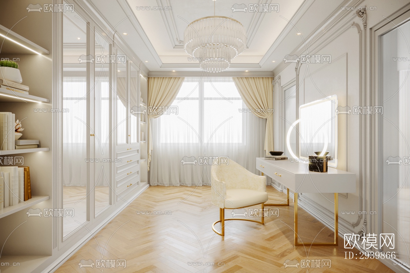 法式别墅效果图下载（渲染图13）