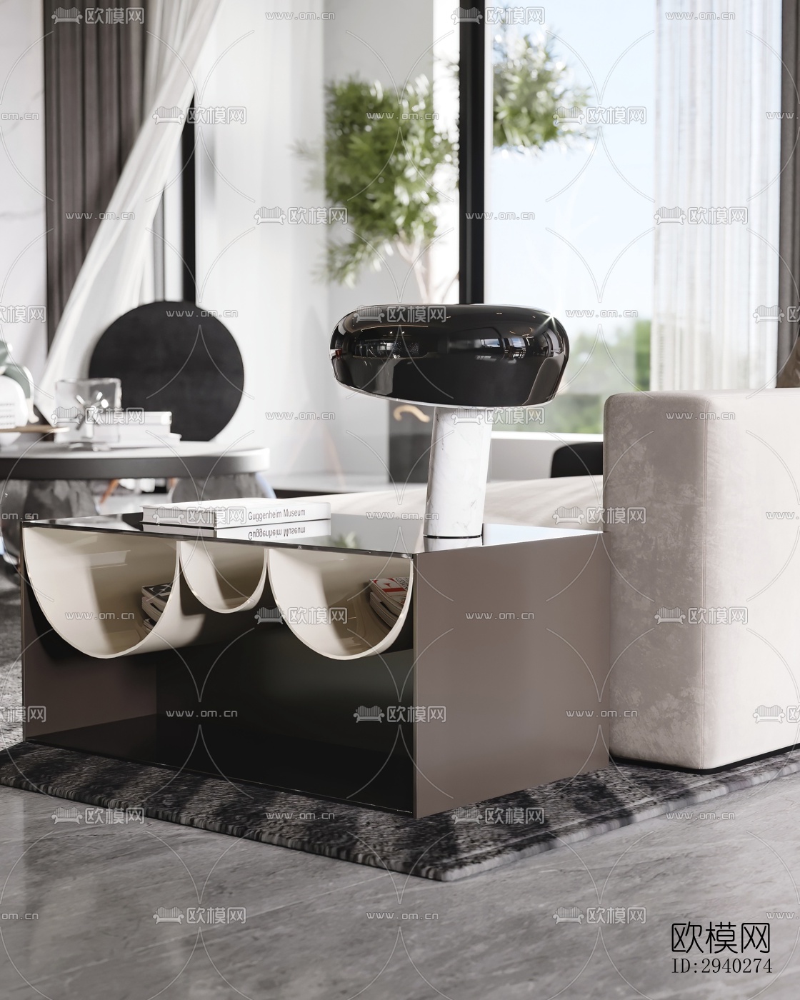 现代平层效果图下载（渲染图14）