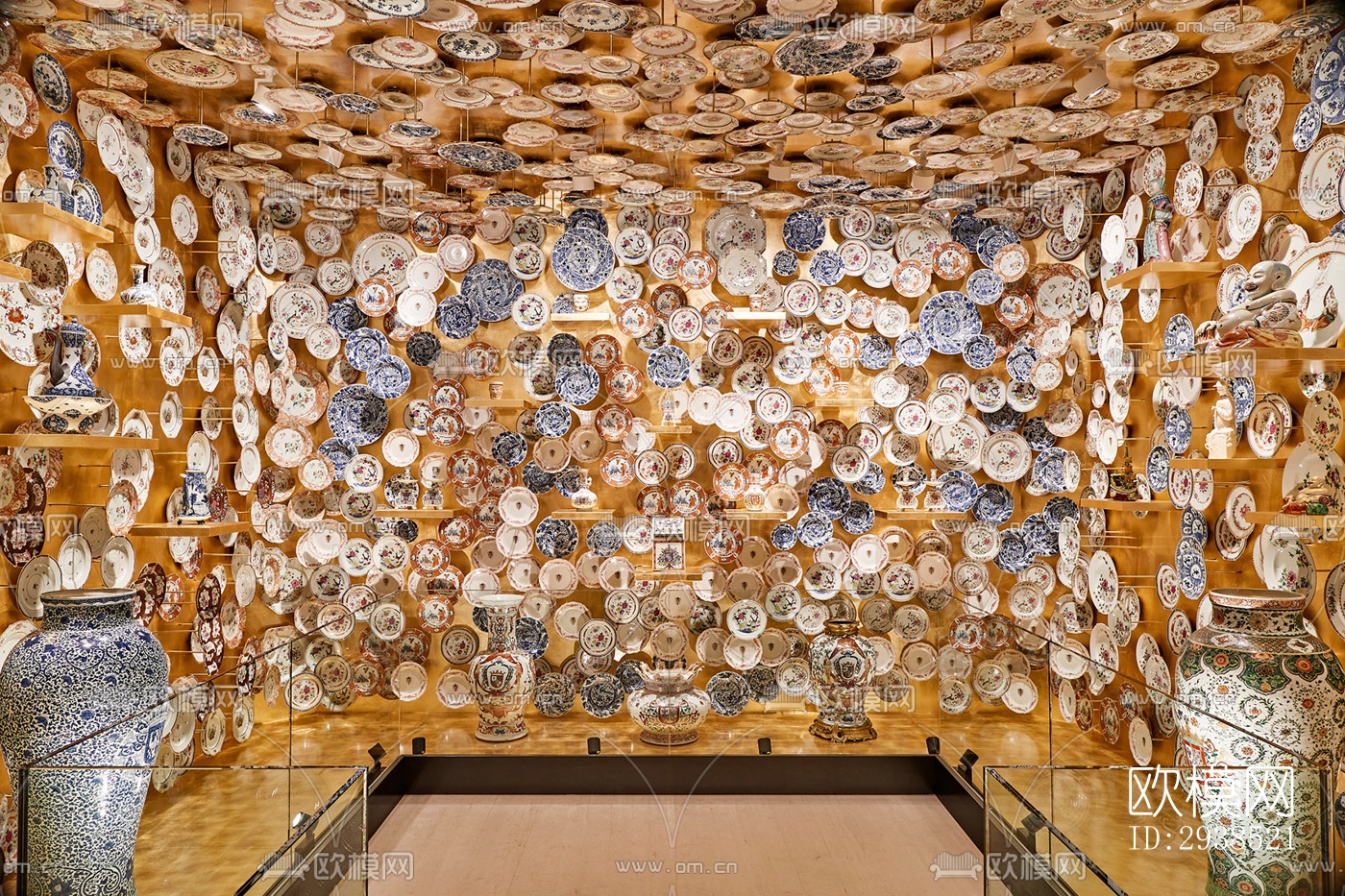 侘寂展览展厅效果图下载（渲染图8）