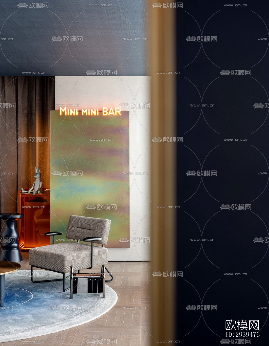 现代酒店民宿效果图下载（渲染图5）