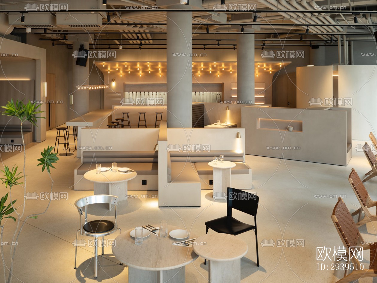 现代酒店民宿效果图下载（渲染图6）