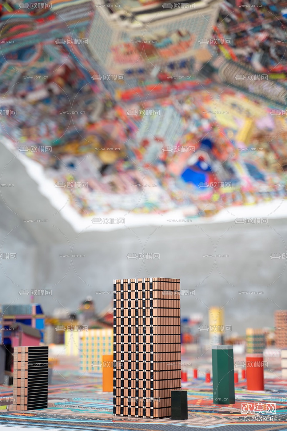 现代展览展厅效果图下载（渲染图15）