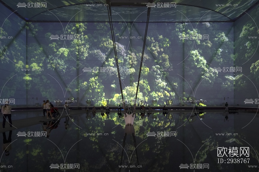 現(xiàn)代展覽展廳效果圖下載(渲染圖9)